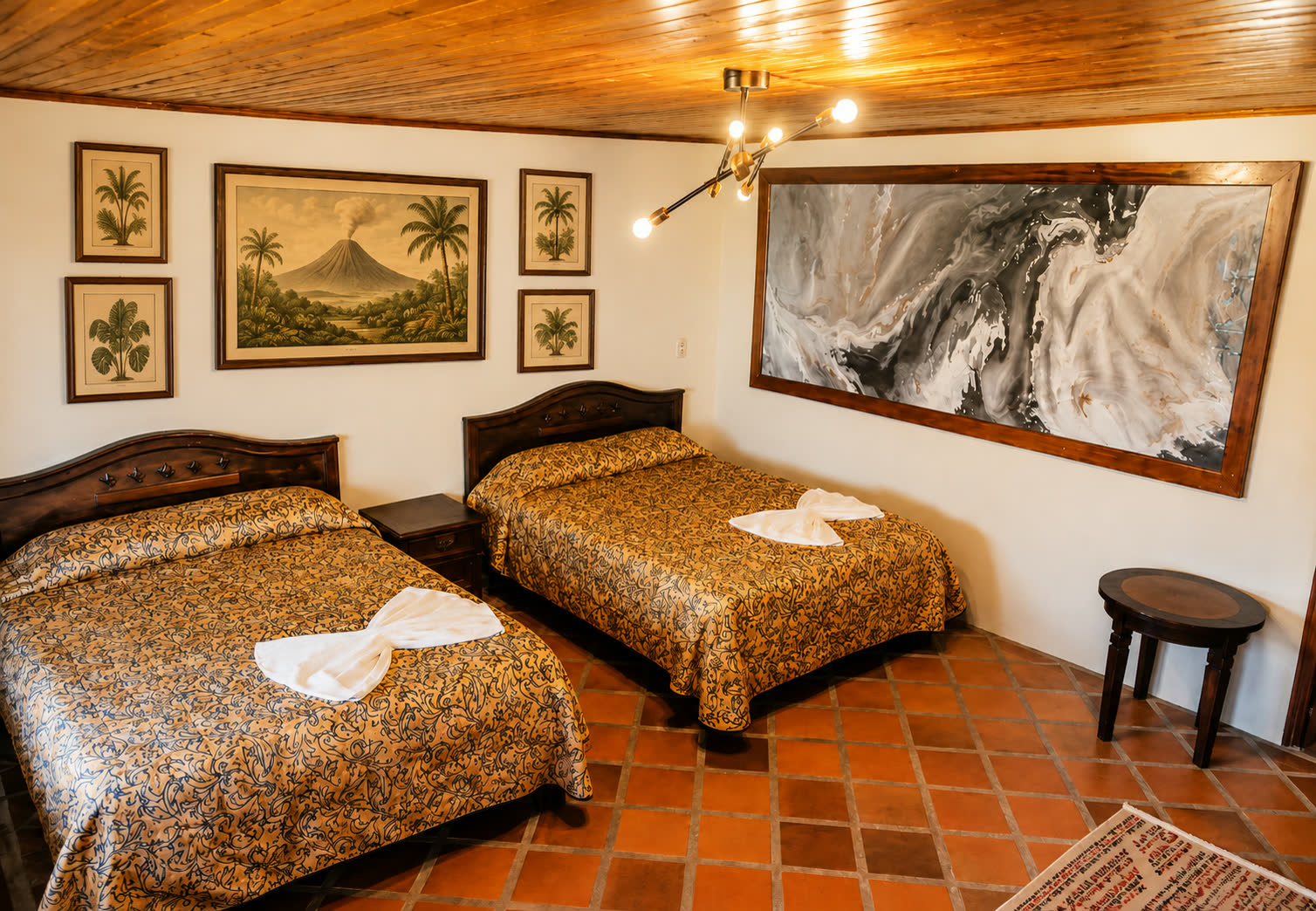 Private room with two beds at Arenal Backpackers Resort